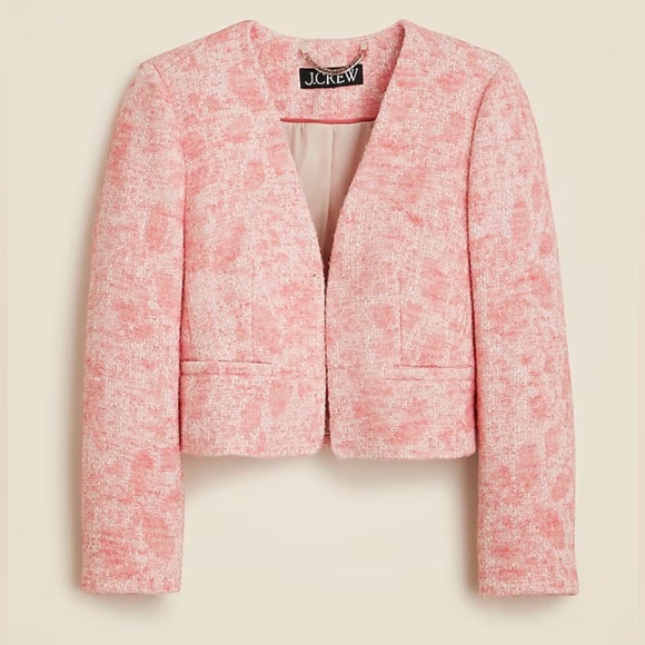 J. Crew Jackets & Blazers - NWOT JCrew Collarless jacket in Italian tweed